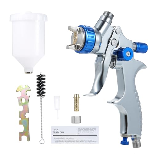 Walmeck Gravity Futter Niedrigdruck Luftspray -Maschine Kit 600cc Fluid Cup für Automöbelmalereien von Walmeck