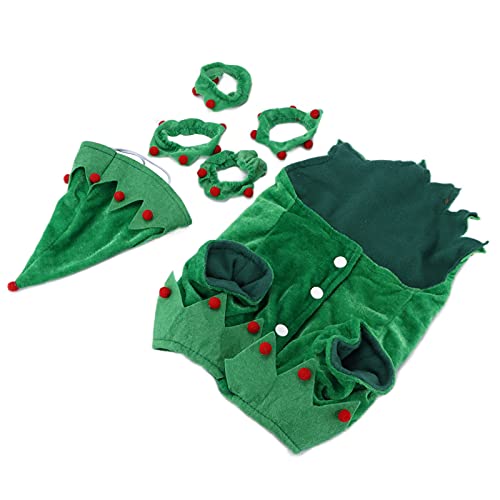 Weihnachten Elf Haustiere Kostüme Weiche Warme Cosplay Kleidung Hunde Katzen (S) von Walmeck