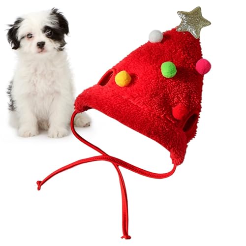 Walopola Weihnachtsmütze für Hunde – niedliche Kopfbedeckung, Hundemütze, Cosplay-Kostüm, verstellbares Kostüm, Zubehör, Katzen-Weihnachtsmannmütze, warme Haustiermütze, Weihnachtsmütze für Katzen, Walopola Weihnachtsmütze für Hunde – niedliche Kopfbedeckung, Hundemütze, Cosplay-Kostüm, verstellbares Kostüm, Zubehör, Katzen-Weihnachtsmannmütze, warme Haustiermütze, Weihnachtsmütze für Katzen, von Walopola