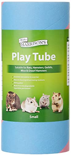 Walter Harrisons Tragbare Spielröhre für kleine Tiere, versteckt für Ratten, Hamster, Rennmäuse, Mäuse, Zwerghamster – klein – 6,2 cm von Walter Harrisons