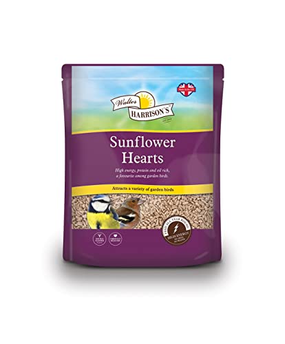 Walter Harrison's Vogelfutter, Sonnenblumen-Herzen, kein Chaos, energiereiches Vogelfutter für Wildvögel, 2 kg Walter Harrison's Vogelfutter, Sonnenblumen-Herzen, kein Chaos, energiereiches Vogelfutter für Wildvögel, 2 kg von Walter Harrisons