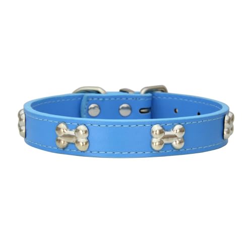 Katzenhalsband mit Metallschnalle PU Leder Haustierhalsband Verstellbares Hundehalsband Haustierzubehör Haustierhalsbänder für Haustiere Katzen Kitten Kleine Mittelgroße Hunde,Blau,XL Katzenhalsband mit Metallschnalle PU Leder Haustierhalsband Verstellbares Hundehalsband Haustierzubehör Haustierhalsbänder für Haustiere Katzen Kitten Kleine Mittelgroße Hunde,Blau,XL von Wambere