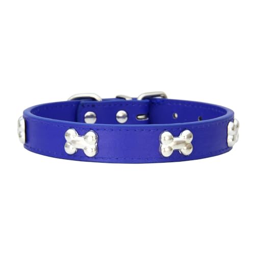 Katzenhalsband mit Metallschnalle PU Leder Haustierhalsband Verstellbares Hundehalsband Haustierzubehör Haustierhalsbänder für Haustiere Katzen Kitten Kleine Mittelgroße Hunde,Dunkelblau,L Katzenhalsband mit Metallschnalle PU Leder Haustierhalsband Verstellbares Hundehalsband Haustierzubehör Haustierhalsbänder für Haustiere Katzen Kitten Kleine Mittelgroße Hunde,Dunkelblau,L von Wambere