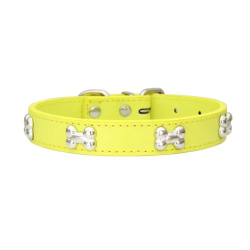 Katzenhalsband mit Metallschnalle PU Leder Haustierhalsband Verstellbares Hundehalsband Haustierzubehör Haustierhalsbänder für Haustiere Katzen Kitten Kleine Mittelgroße Hunde,Gelb,L Katzenhalsband mit Metallschnalle PU Leder Haustierhalsband Verstellbares Hundehalsband Haustierzubehör Haustierhalsbänder für Haustiere Katzen Kitten Kleine Mittelgroße Hunde,Gelb,L von Wambere
