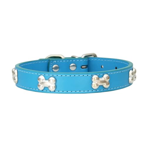Katzenhalsband mit Metallschnalle PU Leder Haustierhalsband Verstellbares Hundehalsband Haustierzubehör Haustierhalsbänder für Haustiere Katzen Kitten Kleine Mittelgroße Hunde,Seeblau,XL Katzenhalsband mit Metallschnalle PU Leder Haustierhalsband Verstellbares Hundehalsband Haustierzubehör Haustierhalsbänder für Haustiere Katzen Kitten Kleine Mittelgroße Hunde,Seeblau,XL von Wambere