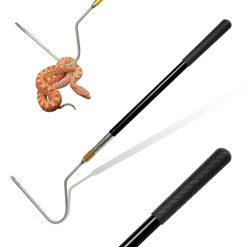 Wamlet Schlangenhaken, Reptilienfänger, Zange, Klapperschlangen, Greifer, Pick-Up-Werkzeug-Set zum Fangen, Kontrollieren oder Bewegen von Python-Kupferkopf, 55,9 cm ~ 162,6 cm (kleiner Schlangenhaken Wamlet Schlangenhaken, Reptilienfänger, Zange, Klapperschlangen, Greifer, Pick-Up-Werkzeug-Set zum Fangen, Kontrollieren oder Bewegen von Python-Kupferkopf, 55,9 cm ~ 162,6 cm (kleiner Schlangenhaken von Wamlet