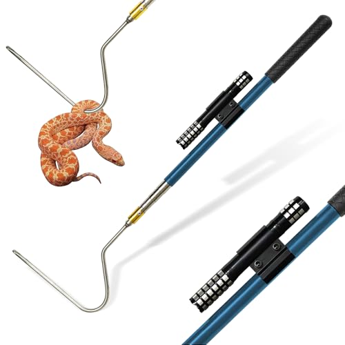 Wamlet Snake Grabber Hook Reptile Rattle Series Pick-up Handling Tool Kit for Catching Control or Moving Snakes (Blue) von Wamlet