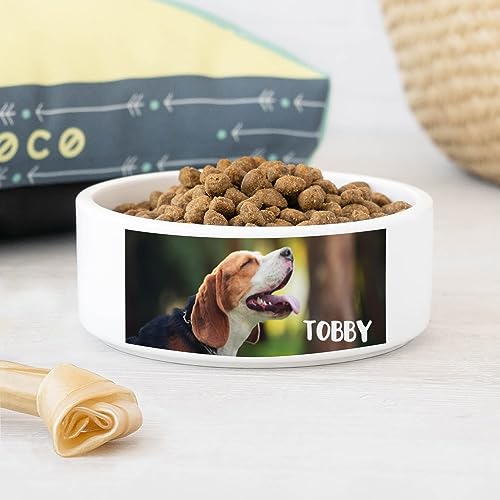 Wanapix | Futternapf mit Name und Foto | für Hunde und Katzen | personalisierten Futternäpfe | Keramik | 5,8x15øcm | Spülmaschinenfest | 100% personalisierte von Wanapix