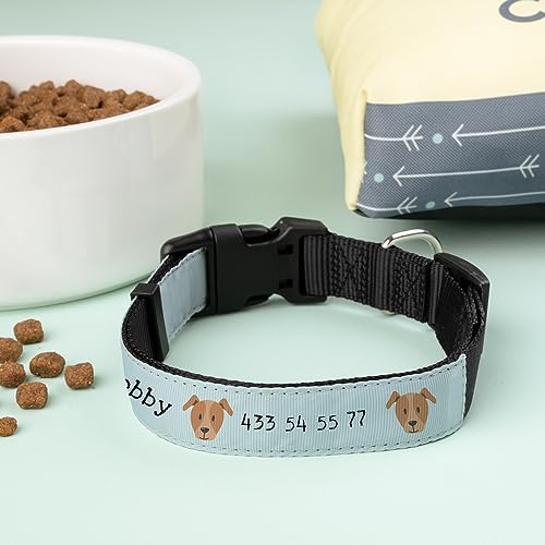 Wanapix | Hundehalsband mit Namen | Halsband Hund | Dog Collar | Halsband Hund Breit - 61,5 x 2,5 cm | Doggie von Wanapix