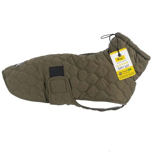 Wanderpfote Hundemantel in Grün, Größe L – Steppjacke Hundejacke Stilvoll und Elegant – Hundemantel Wasserdicht – optimal für mittelgroße Hunde – Hundemantel Winter, Wintermantel Hund Wanderpfote Hundemantel in Grün, Größe L – Steppjacke Hundejacke Stilvoll und Elegant – Hundemantel Wasserdicht – optimal für mittelgroße Hunde – Hundemantel Winter, Wintermantel Hund von Wanderpfote