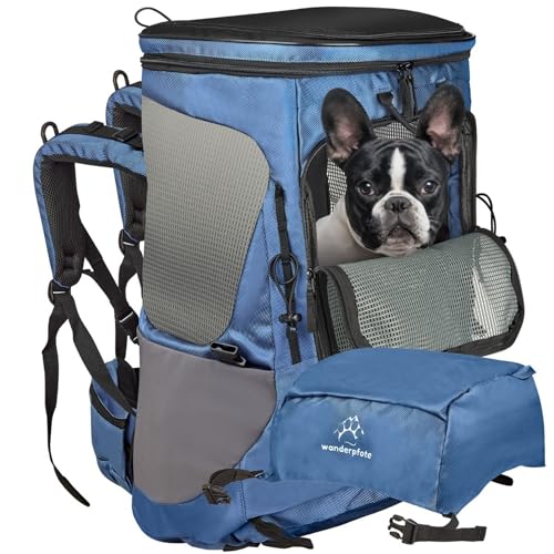 Wanderpfote Trekking Hunderucksack bis 12kg zum Wandern - Größe M, Farbe Blau - Premium Rucksack mit Höhenverstellbarem Tragesystem und Stauraum für Gepäck Wanderpfote Trekking Hunderucksack bis 12kg zum Wandern - Größe M, Farbe Blau - Premium Rucksack mit Höhenverstellbarem Tragesystem und Stauraum für Gepäck von Wanderpfote
