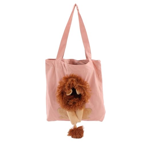 Pet Canvas Bag niedlich löwenförmiger Multi -Zweck -tragbarer Tierschulter -Tragetasche für weniger als 6 Pfund Katze (A) von Wangcmcol