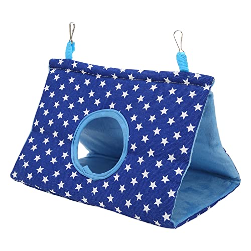 Vogel-Hängezelt Warmes Dreieckiges Bequemes Papageien-Schlafbett mit Haken für Wellensittiche (L) von Wangcmcol