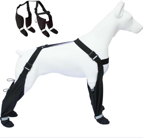 Wangdaqi Hunde Strapsstiefel für große Hunde, rutschfeste Hundepfotenstiefel-Leggings, verstellbare Hundeschuhe, Winter, Schnee, Regen, Wandern, Größe L Wangdaqi Hunde Strapsstiefel für große Hunde, rutschfeste Hundepfotenstiefel-Leggings, verstellbare Hundeschuhe, Winter, Schnee, Regen, Wandern, Größe L von Wangdaqi