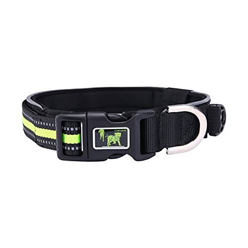 Reflektierendes Hundehalsband, verstellbare Welpenhalsbänder mit Schnellverschluss-Schnalle, atmungsaktives Nylon-Haustierhalsband für kleine, mittelgroße und extra große Hunde, Katzen, Kaninchen Reflektierendes Hundehalsband, verstellbare Welpenhalsbänder mit Schnellverschluss-Schnalle, atmungsaktives Nylon-Haustierhalsband für kleine, mittelgroße und extra große Hunde, Katzen, Kaninchen von Wangduodu