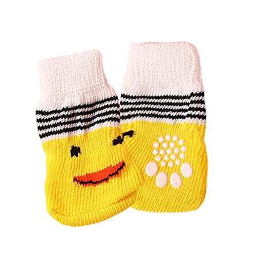 rutschfeste Hundesocken, doppelseitige Griffe, Traktionskontrolle, rutschfeste Socken für Hunde, Pfotenschutz für Welpen, kleine, mittelgroße und große Hunde, Haustierzubehör von Wangduodu