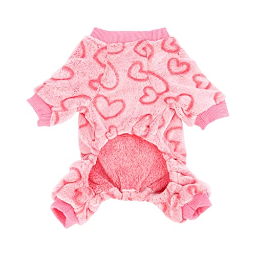 Winter-Hunde-Pyjama, Welpen-Fleecepullover mit Beinen, Hundekleidung für kleine und mittelgroße Hunde, Overall für Hunde, Hunde-Kapuzenpullover, Größe S/L Winter-Hunde-Pyjama, Welpen-Fleecepullover mit Beinen, Hundekleidung für kleine und mittelgroße Hunde, Overall für Hunde, Hunde-Kapuzenpullover, Größe S/L von Wangduodu