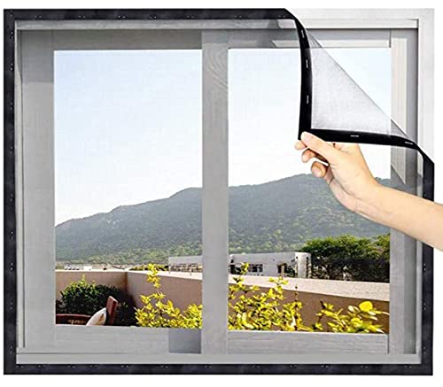 Fenstergitter für Katze, Anti-Fall-Fensterschutz, Katzenschutz-Fensterschutz, selbstklebendes Moskitonetz, kann zugeschnitten werden, kein Bohren, DIY-Größe von Wangle