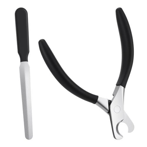 Wanmu Robuster Nagelknipser für Hunde, schneidet dicke Nägel wie Butter, weit geöffneter Hunde-Nagelknipser, professioneller Nagelschneider für große Rassen, mit rasiermesserscharfer Klinge (schwarz) Wanmu Robuster Nagelknipser für Hunde, schneidet dicke Nägel wie Butter, weit geöffneter Hunde-Nagelknipser, professioneller Nagelschneider für große Rassen, mit rasiermesserscharfer Klinge (schwarz) von Wanmu