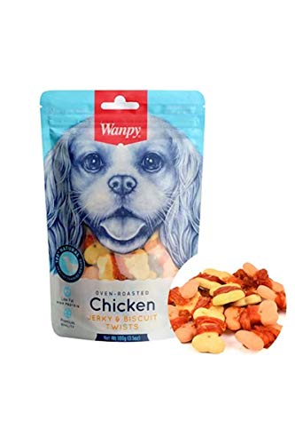 Wanpy Huhn Oven-Roasted Chicken Jerky / Biscuit Twists - 100 Gramm von Wanpy