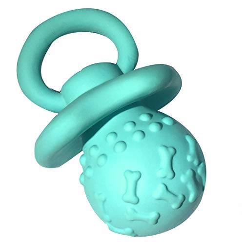 WantChew Hundespielzeug aus Latex mit Quietschelement, 11,4 cm, blau von WantChew