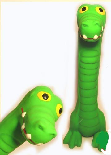 WantChew Kauspielzeug für Hunde, mit Quietschelement, Krokodil, 17,8 cm von WantChew
