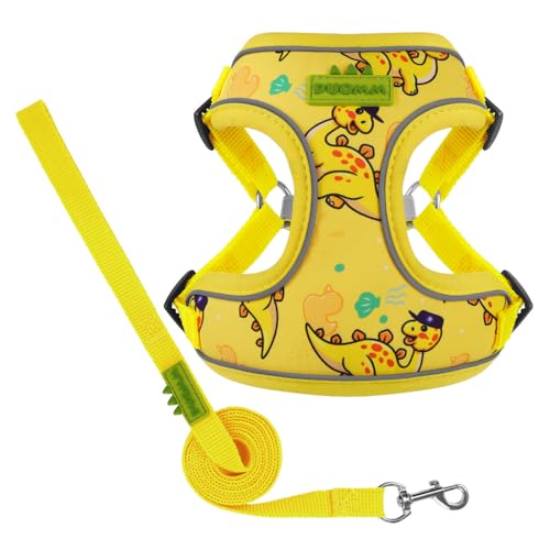 Wanym Hundegeschirr Kleine Hunde mit Leine, Anti Zug Geschirr Mit Weich Gepolstertes, Reflektierend, Verstellbares, Brustgeschirr für Welpen, Klein Hunde, große Hunde, Haustiere, Katzen,3,XL Wanym Hundegeschirr Kleine Hunde mit Leine, Anti Zug Geschirr Mit Weich Gepolstertes, Reflektierend, Verstellbares, Brustgeschirr für Welpen, Klein Hunde, große Hunde, Haustiere, Katzen,3,XL von Wanym