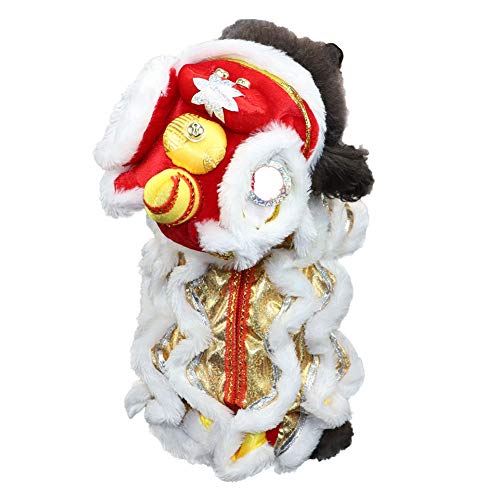 Hund Kostüm Hoodie Pullover Lustige Haustier Katze Hund Drachen Outfit Tanz Dressing UP Kleidung Welpe Cosplay Chinesisches Neujahr tragen von Wanyudz