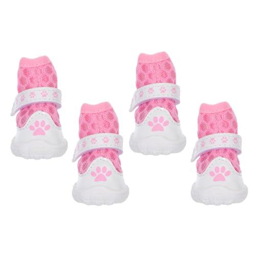 Warmhm 1 Satz Atmungsaktive Netz Hundestiefel mit Rutschfester Sohle Schützende Booties für Kleine Hunde für Heiße Gehwege und Outdoor Aktivitäten Warmhm 1 Satz Atmungsaktive Netz Hundestiefel mit Rutschfester Sohle Schützende Booties für Kleine Hunde für Heiße Gehwege und Outdoor Aktivitäten von Warmhm