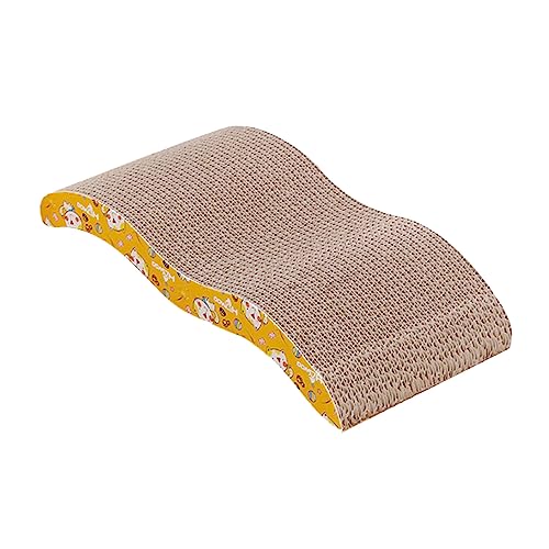 Warmhm 1 Stück Form Kratzbrett für Katzen Hochdichtes Dickes Katzenzubehör für Kätzchen und Katzen Zufällige Farbe und Muster Zufällige Farbe von Warmhm
