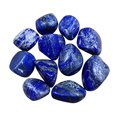 Warmhm 10st Bunte Steine Natürliche Meditationssteine Polierter Farbstein Taschensorgensteine Chakra-Steine ​​aus Kristall Gemeißelter Edelstein Lapislazuli-kristall Rauer Stein Yoga von Warmhm