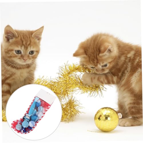 Warmhm 10 Stück Teiliges Interaktives Katzenspielzeug Set im Weihnachtsdesign Bunte Zufällige Farben für Spaß und bei Ihren Katzen als für Tierfreunde Zufällige Farbe Warmhm 10 Stück Teiliges Interaktives Katzenspielzeug Set im Weihnachtsdesign Bunte Zufällige Farben für Spaß und bei Ihren Katzen als für Tierfreunde Zufällige Farbe von Warmhm