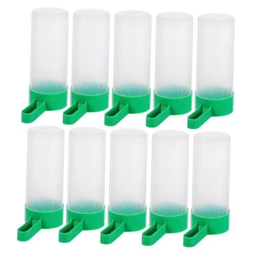 Warmhm 10Stücke Automatischer Vogeltrinkbecher Für Papageien Futter Und Trinkschalen Grün Für Kleine Und Mittelgroße Zu Reinigen Warmhm 10Stücke Automatischer Vogeltrinkbecher Für Papageien Futter Und Trinkschalen Grün Für Kleine Und Mittelgroße Zu Reinigen von Warmhm
