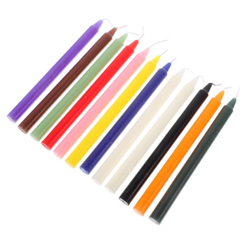 Warmhm 12 Stück Stabkerzen Ohne Duft Für Hochzeiten Große Kerzen Packung Mit 2 von Warmhm