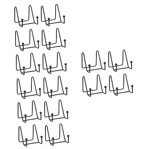 Warmhm 16 Stück Teller-Präsentationsständer Tischplatten-Ausstellungsständer Teller-Ausstellungsständer Utensilienhalter Eisenbild-Staffelei Hochzeit Bilderrahmen von Warmhm