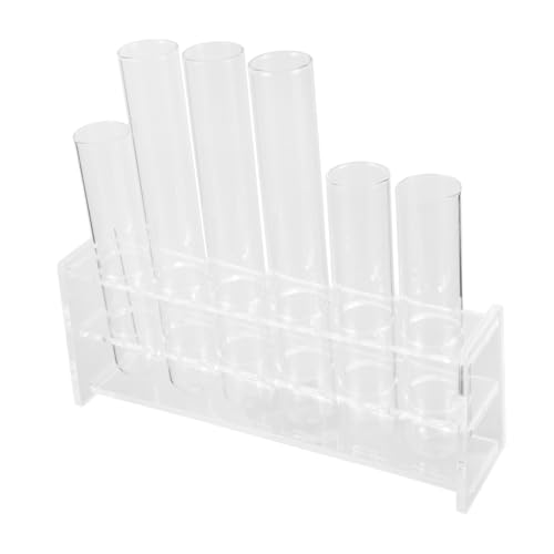 Warmhm 1Satz Glasrohr Pflanzenhalter Ausbreitungsstation für Hydrokultur mit Kunststoff Rack Blumendekoration und Terrarien für Langlebig Warmhm 1Satz Glasrohr Pflanzenhalter Ausbreitungsstation für Hydrokultur mit Kunststoff Rack Blumendekoration und Terrarien für Langlebig von Warmhm