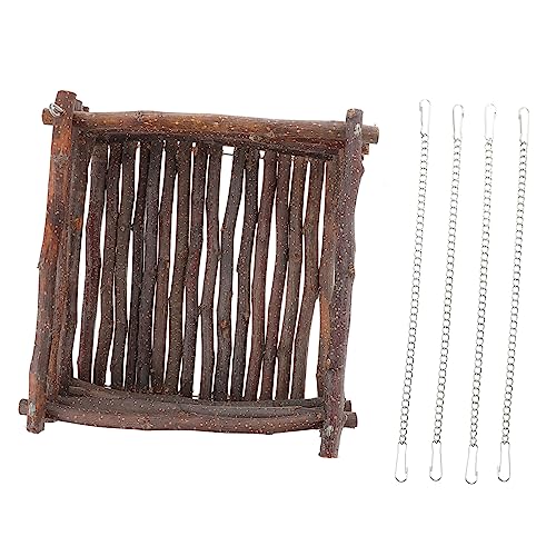 Warmhm 1Satz Hamster Hängematte mit Apfelzweig Design Stabiler Holzrahmen für Kleintiere für Entspannen im Käfig Langlebig und Robust für Hamster Warmhm 1Satz Hamster Hängematte mit Apfelzweig Design Stabiler Holzrahmen für Kleintiere für Entspannen im Käfig Langlebig und Robust für Hamster von Warmhm