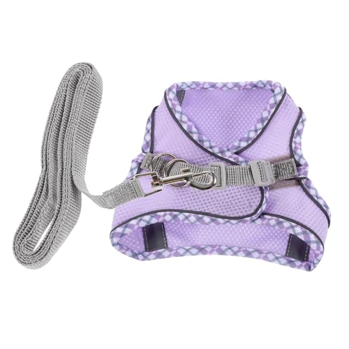 Warmhm 1Satz Hundegeschirr Set Für Kleine Atmungsaktive Brustgeschirr Weste Mit Leine Ziehen Hundeleine Für Welpen Und Katzen Xs von Warmhm