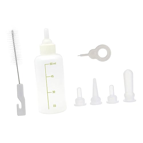 Warmhm 1Satz Katzenfütterungsflasche Teiliges Pflegeflaschen Für Kätzchen Und Kleine Haustiere Und Tragbar Für Sichere Fütterung von Warmhm
