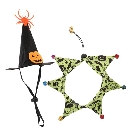 Warmhm 1Satz Lustiges Halloween Katzenkostüm mit und Hexenhut für Stilvolle für Halloween Partys Karneval und Cosplay Perfektes von Warmhm