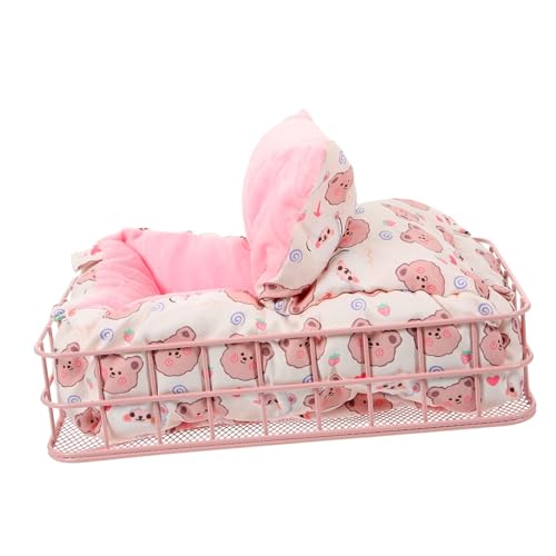 Warmhm 1Satz Metall Hamsternest für Kleintiere Stabiles Eisenbett Eigenschaften Süßes Chinchilla für Meerschweinchen und Ratten Teiliges Metallbett Warmhm 1Satz Metall Hamsternest für Kleintiere Stabiles Eisenbett Eigenschaften Süßes Chinchilla für Meerschweinchen und Ratten Teiliges Metallbett von Warmhm