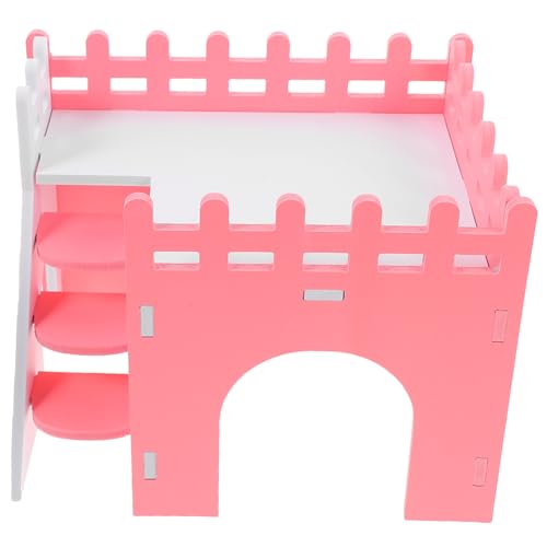Warmhm Hamsterhaus Versteck für Kleine Haustiere Mehrkammer Hütte aus PVC Rattenhaus mit Rampe Sicheres und für Hamster Meerschweinchen und Kleintiere von Warmhm