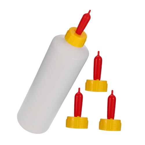 Warmhm 1Satz Ziege Milchflasche für Lämmer Wiederverwendbare Fütterungsflasche mit Schnullern für Kälber und Kleine zu Reinigen und Tragbar Warmhm 1Satz Ziege Milchflasche für Lämmer Wiederverwendbare Fütterungsflasche mit Schnullern für Kälber und Kleine zu Reinigen und Tragbar von Warmhm
