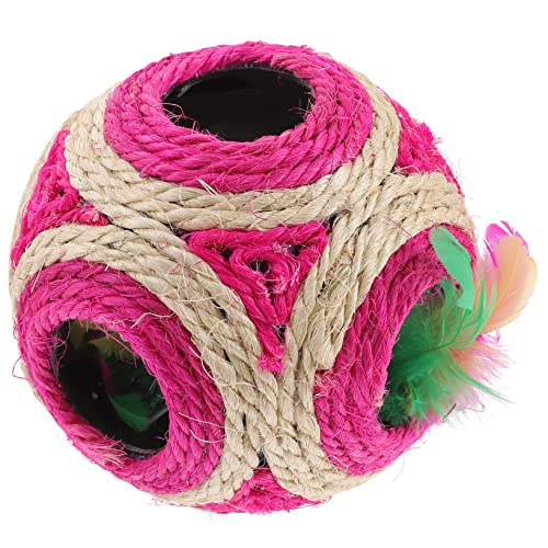 Warmhm 1Stück Katzen Sisal Ball Mit Löchern Interaktives Kauspielzeug Für Haustiere Und Sicheres Katzenspielzeug Für Stundenlangen Spielspaß Warmhm 1Stück Katzen Sisal Ball Mit Löchern Interaktives Kauspielzeug Für Haustiere Und Sicheres Katzenspielzeug Für Stundenlangen Spielspaß von Warmhm