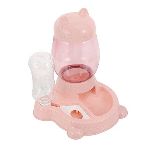 Warmhm 1Stück Katzen und Futterschüssel mit Automatischer Wasserabgabe Rutschfester Wasserspender für Kleine und Mittelgroße Haustiere Umweltfreundliches Material Design von Warmhm
