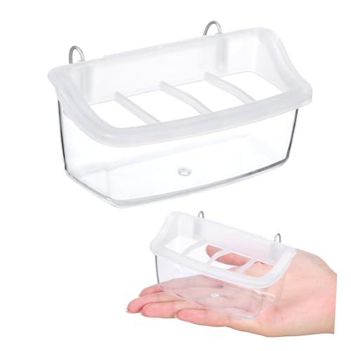 Warmhm 2 Stück Hängender Vogelfutterspender Transparente Futterboxen aus Langlebigem Kunststoff für Papageien und Sittiche zu Befestigen für Vogelkäfige und Futterstationen Warmhm 2 Stück Hängender Vogelfutterspender Transparente Futterboxen aus Langlebigem Kunststoff für Papageien und Sittiche zu Befestigen für Vogelkäfige und Futterstationen von Warmhm