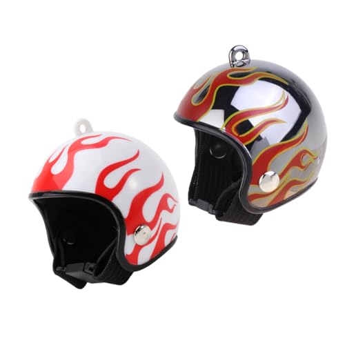 Warmhm 2 Stücke Helm Huhn Haustier Kopfbedeckungen Hamster Hüte Winzigen Zylinder Hahn Hut Hund Schutzhelm Hühner Helm Vogel Kauen Hut Haustier Hut Kunststoff von Warmhm