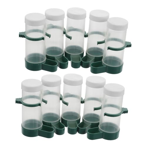 Warmhm 20 Stück Vogelfütterer Hängender Futterkäfig Sittich Futternapf Vogelfutterhaus Für Käfig Automatischer Wasserspender Für Vögel Wasserspender Für Sittiche Papageifutter Plastik von Warmhm