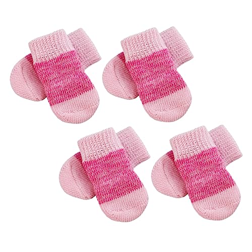 Warmhm 2Sätze Rutsch Hundesocken Bequeme und Elastische für Haustiere rutschfest und Langlebig für Kleine bis Mittlere für Drinnen und Draußen von Warmhm