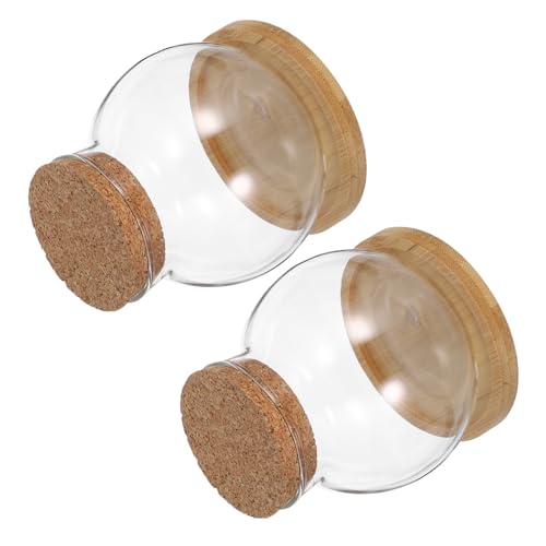 Warmhm 2Satz Terrarium mit Bambusmatte für Tischdekoration Kleine Aquarien für Pflanzenliebhaber und Kampffische für Garten Warmhm 2Satz Terrarium mit Bambusmatte für Tischdekoration Kleine Aquarien für Pflanzenliebhaber und Kampffische für Garten von Warmhm